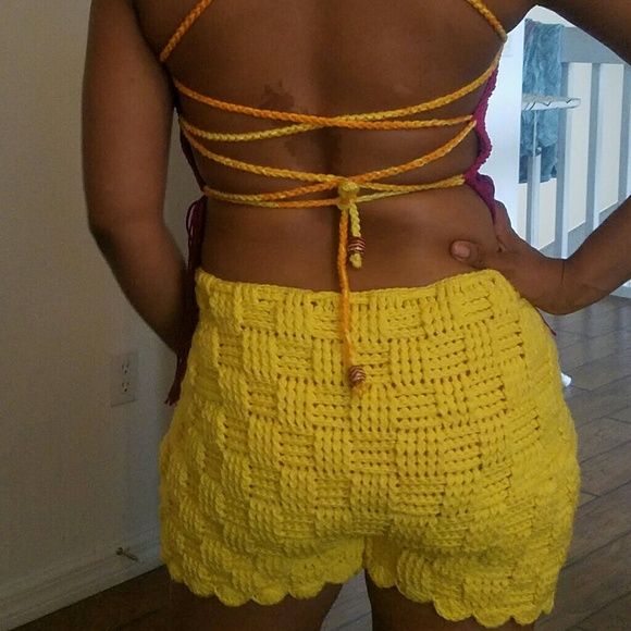 Pants - Summer Festival croptop and shorts